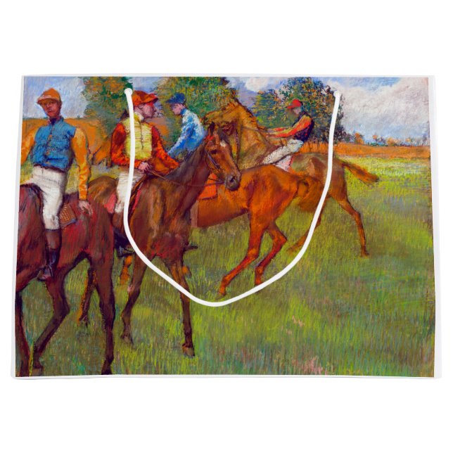 Jockeys och Tävling Horses, Edgar Degas (Framsidan)