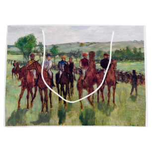 Jockeys och Tävling Horses, Edgar Degas