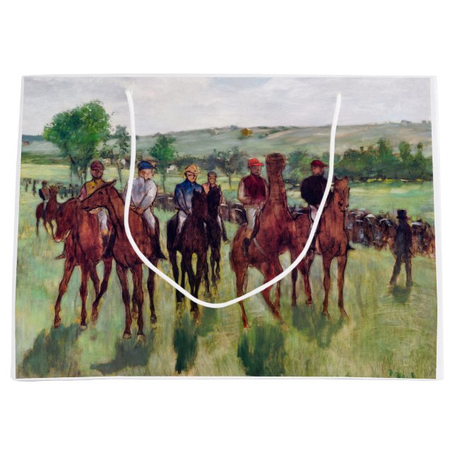Jockeys och Tävling Horses, Edgar Degas (Framsidan)