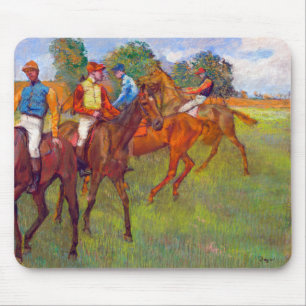 Jockeys och Tävling Horses, Edgar Degas Musmatta