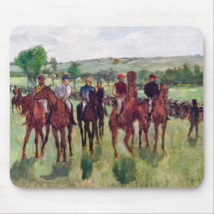 Jockeys och Tävling Horses, Edgar Degas Musmatta