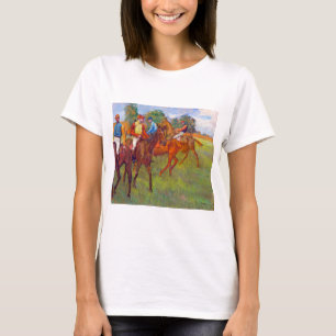 Jockeys och Tävling Horses, Edgar Degas T Shirt