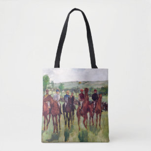 Jockeys och Tävling Horses, Edgar Degas Tygkasse