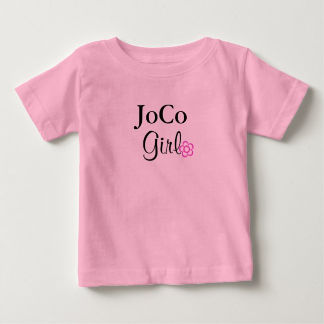 JoCo Girl Rosa Flower T-shirt (Framsida)