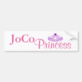 JoCo Princess på vit Bildekal