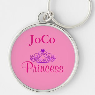 JoCo Princess Tiara Rund Silverfärgad Nyckelring