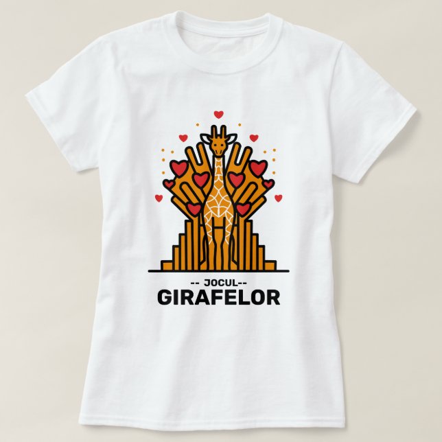Jocul Girafelor T-shirt (Design framsida)