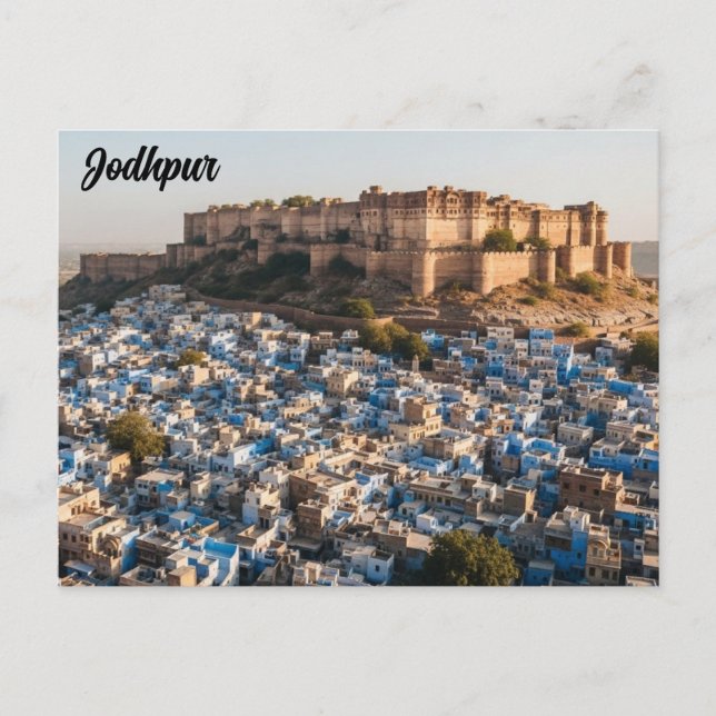 Jodhpur Indien Vykort (Framsida)