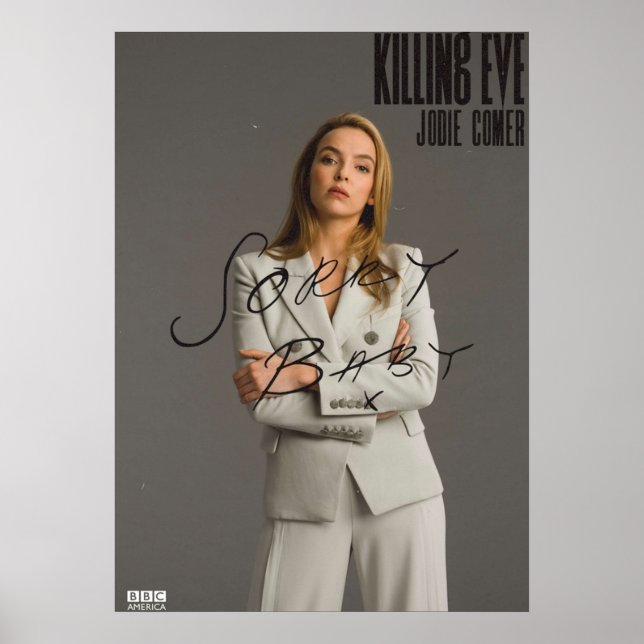 Jodie Comer in Killing Kväll Character Poster (Framsidan)