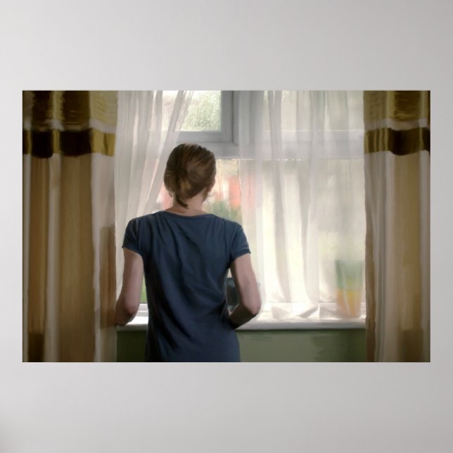 Jodie tittar på regnet poster (Framsidan)