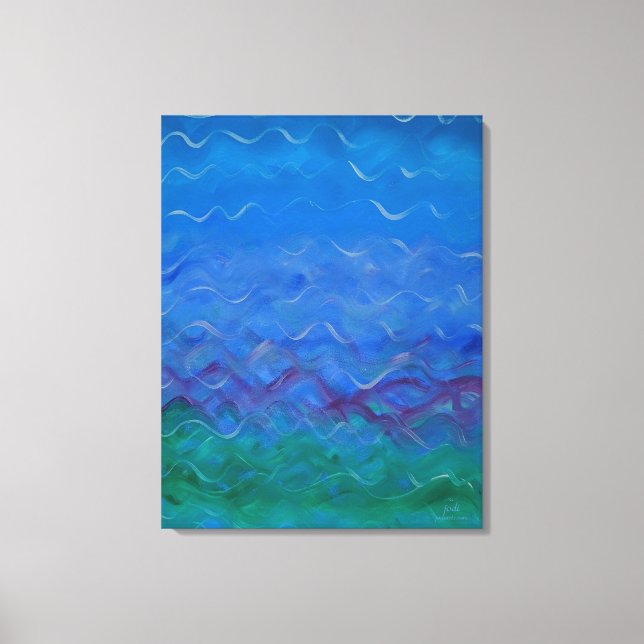 Jodis ursprungliga Vatten-målning Canvastryck (Framsida)