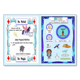 Jody - Jodium (jod) Horn Unicorn Trading Card Bordsnummer