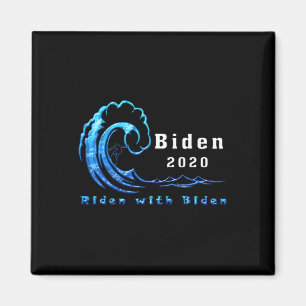 Joe 2020 Riden med Biden President Kampanj Liber Magnet