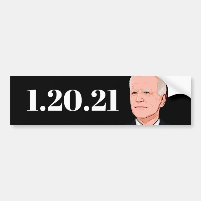 JOE BIDEN: 1.20.21 BUMPER STICKER BILDEKAL (Framsidan)