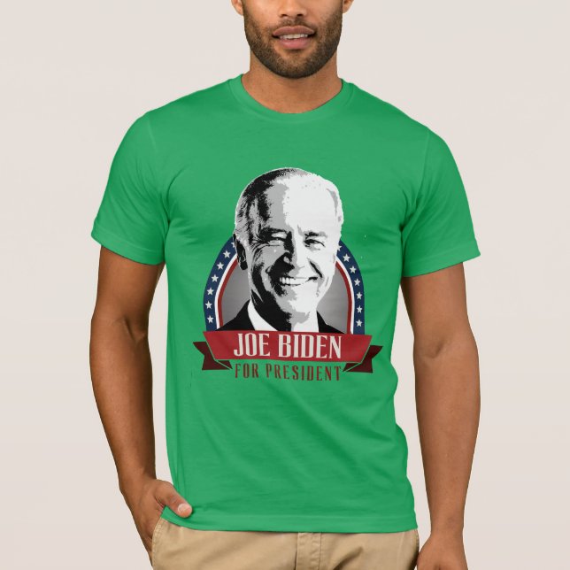 JOE BIDEN 2016 SPANGLE -.png Tee Shirt (Framsida)