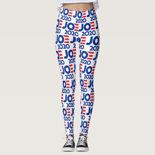 Joe Biden 2020-Anpassadet Bakgrund Yoga Leggings (Framsida)