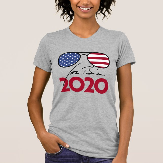 JOE BIDEN 2020 (AVIATORER) T SHIRT (Framsida)