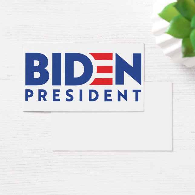 Joe Biden 2020 Biden för president Visitkort (Skivbord)