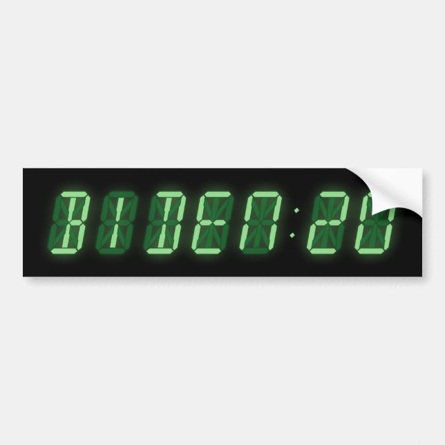 Joe Biden 2020 Digital Clock Bildekal (Framsidan)
