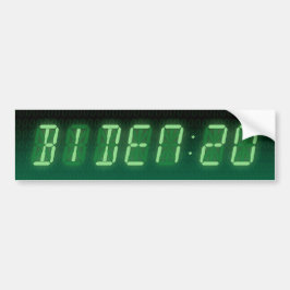 Joe Biden 2020 Digital Clock Bildekal