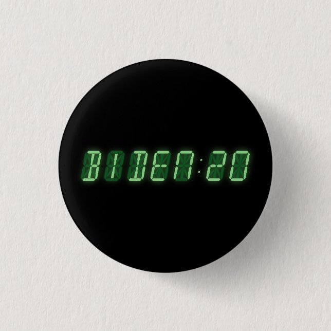 Joe Biden 2020 Digital Clock Knapp (Framsida)