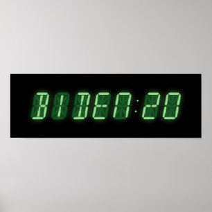 Joe Biden 2020 Digital Clock Poster
