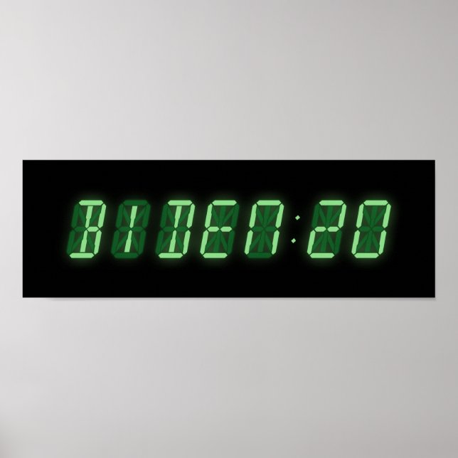 Joe Biden 2020 Digital Clock Poster (Framsidan)
