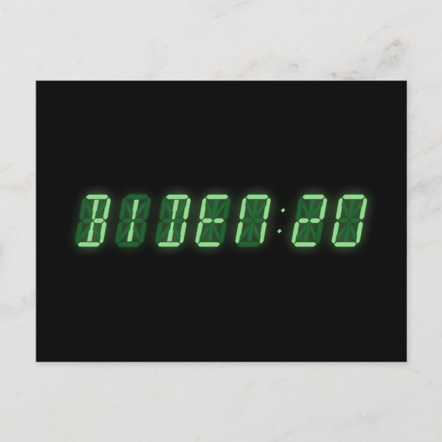 Joe Biden 2020 Digital Clock Vykort (Framsida)