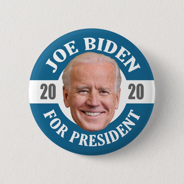 Joe Biden 2020 för President Photo Flytande Head Knapp (Framsida)