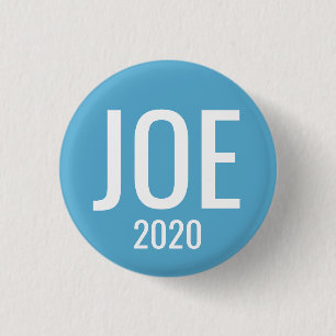Joe Biden 2020 för president - Simple Blue Design Knapp