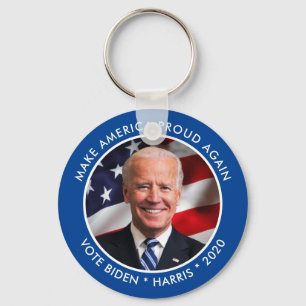 Joe Biden 2020 Foto av hämtningsbar Keepsaké Nyckelring