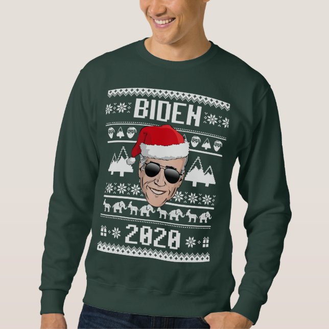 Joe Biden 2020 God jul Lång Ärmad Tröja (Framsida)