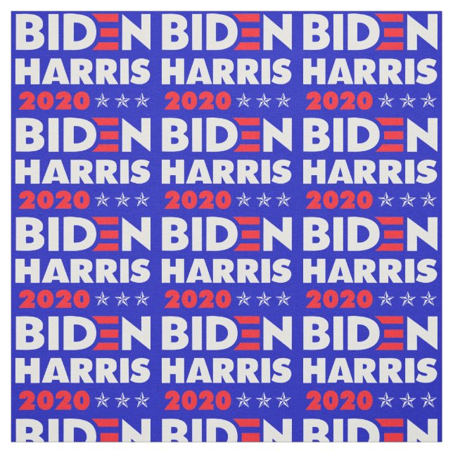 Joe Biden 2020|Harris Röstblått val Demokrati Tyg (Provkarta)