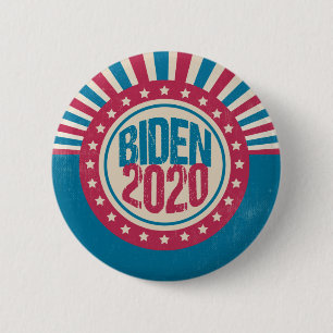 Joe Biden 2020 Retro Politisk Knapp