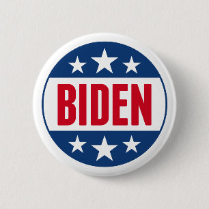 Joe Biden 2020 Simple Frimärke Red Blue Knapp