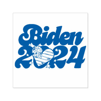 Joe Biden 2024 Omröstningsresultat Självfärgande Stämpel
