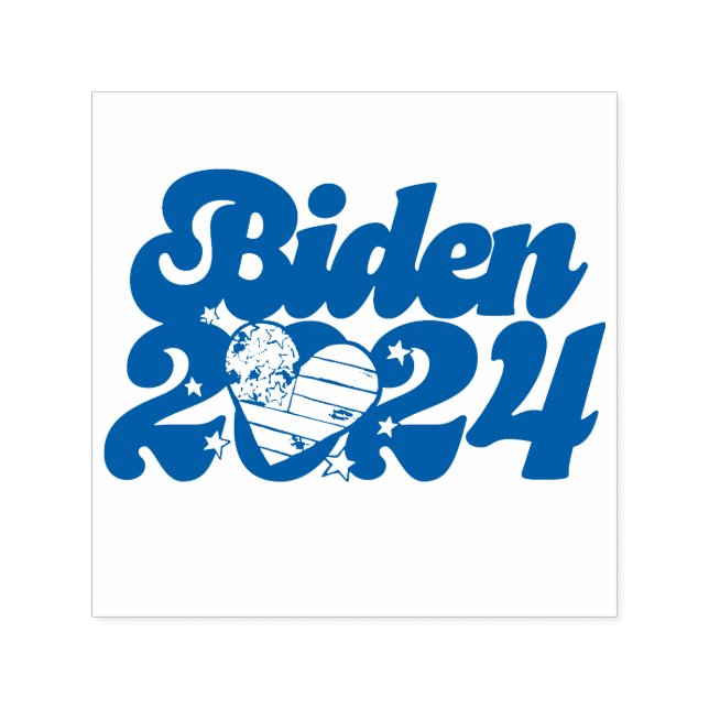 Joe Biden 2024 Omröstningsresultat Självfärgande Stämpel (Design)