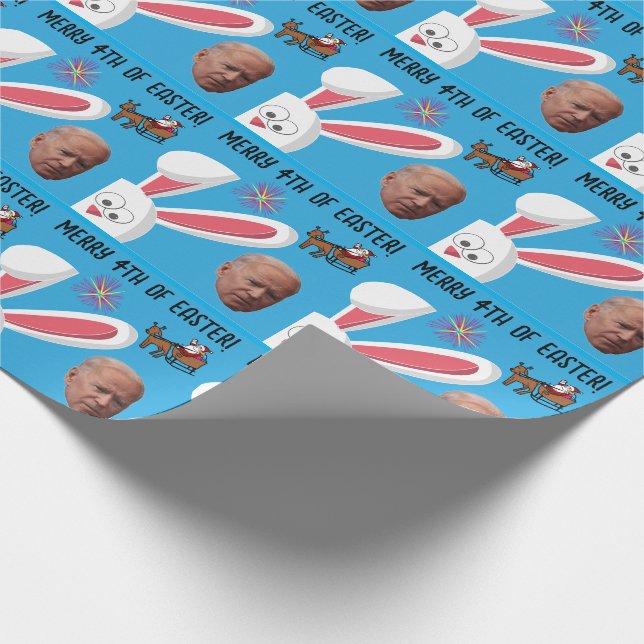 JOE BIDEN 4:E PÅSK CHRISTMAS FUNNY PRESENTPAPPER (Hörn)