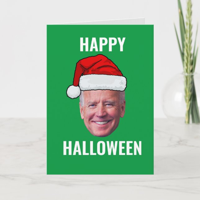 Joe Biden 4 juli Glad Halloween Helgkort (Framsida)