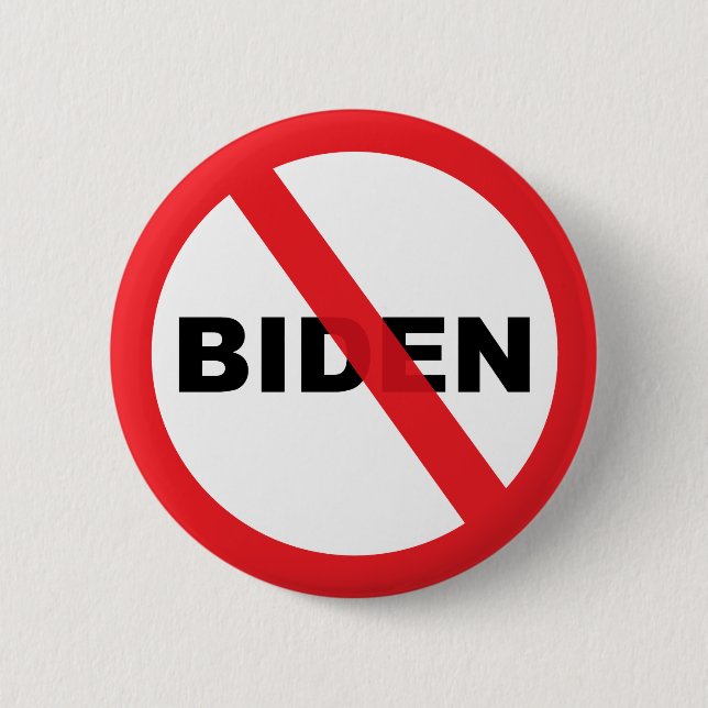 Joe Biden Anti populärt politiskt Knapp (Framsida)
