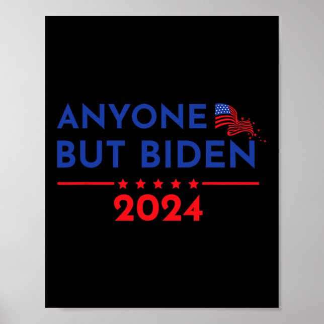 Joe Biden any but Biden 2024 Trump 1 Poster (Framsidan)