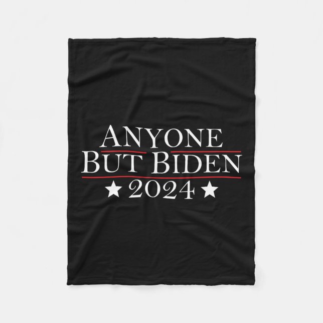 Joe Biden any but Biden 2024 Trump Fleecefilt (Framsidan)