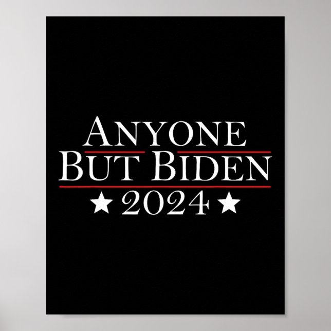 Joe Biden any but Biden 2024 Trump Poster (Framsidan)