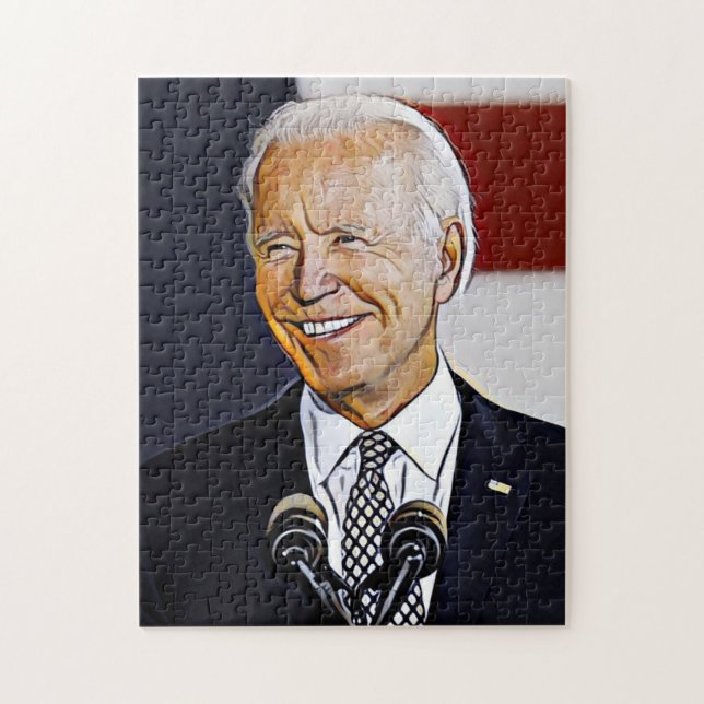 Joe Biden Art Puzzle Pussel (Vertikal)