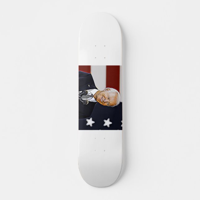 Joe Biden Art Skateboard (Framsida)