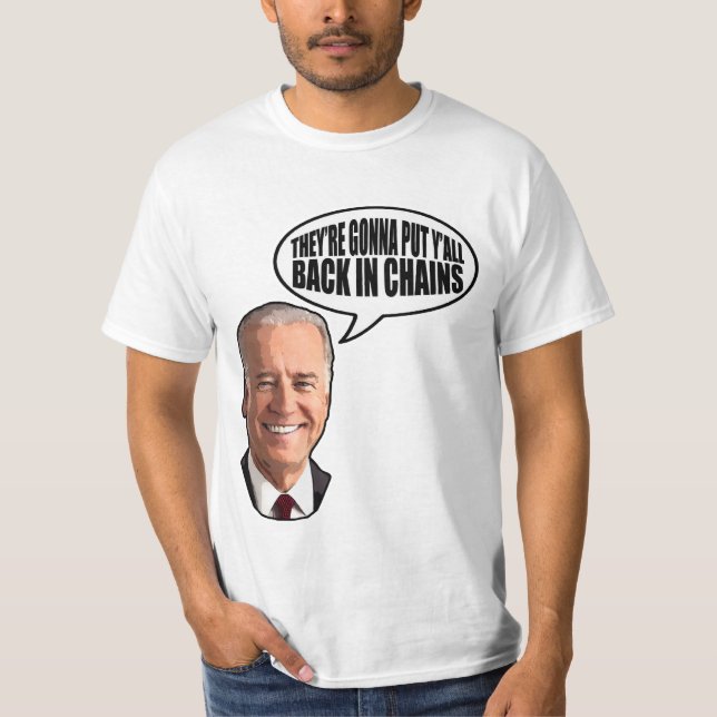 Joe Biden baksida kedjar in Tee (Framsida)