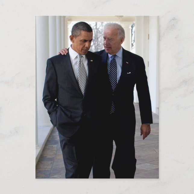 Joe! Biden & Barack Obama Vykort (Framsida)