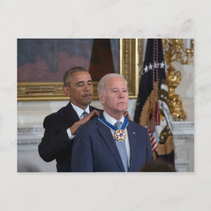 Joe Biden & Barack Obama Vykort