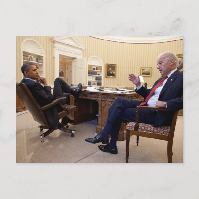 Joe Biden & Barack Obama Vykort (Framsida)