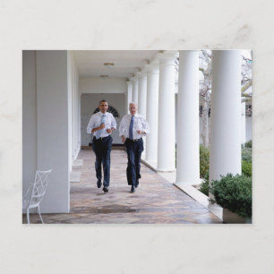 Joe Biden & Barack Obama Vykort